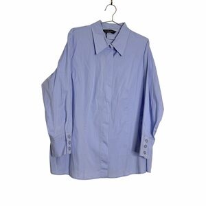 Marina Rinaldi Sport Blue‎ Button Front Shirt
